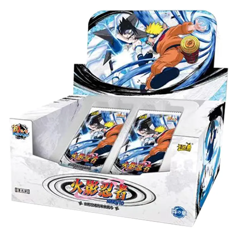 KAYOU Genuine Naruto Cards Box Anime Figure Card Booster Pack Sasuke Collection Flash Card Toy Birthday Christmas Gift for Kids