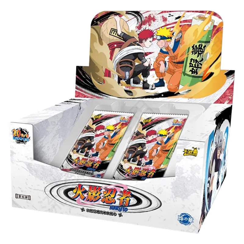 KAYOU Genuine Naruto Cards Box Anime Figure Card Booster Pack Sasuke Collection Flash Card Toy Birthday Christmas Gift for Kids