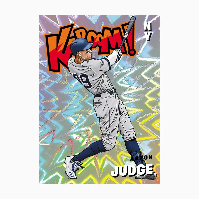 Panini 2021 Prizm Kaboom Shohei Ohtani Mike Trout Aaron Judge Diy Homemade Baseball Star Trading Cards Birthday Gift Collection