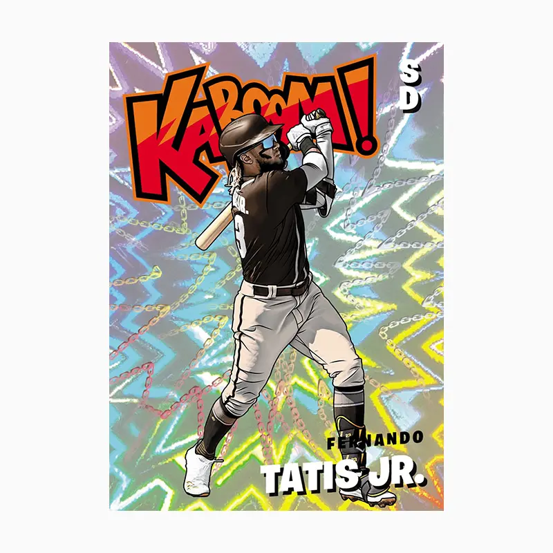 Panini 2021 Prizm Kaboom Shohei Ohtani Mike Trout Aaron Judge Diy Homemade Baseball Star Trading Cards Birthday Gift Collection