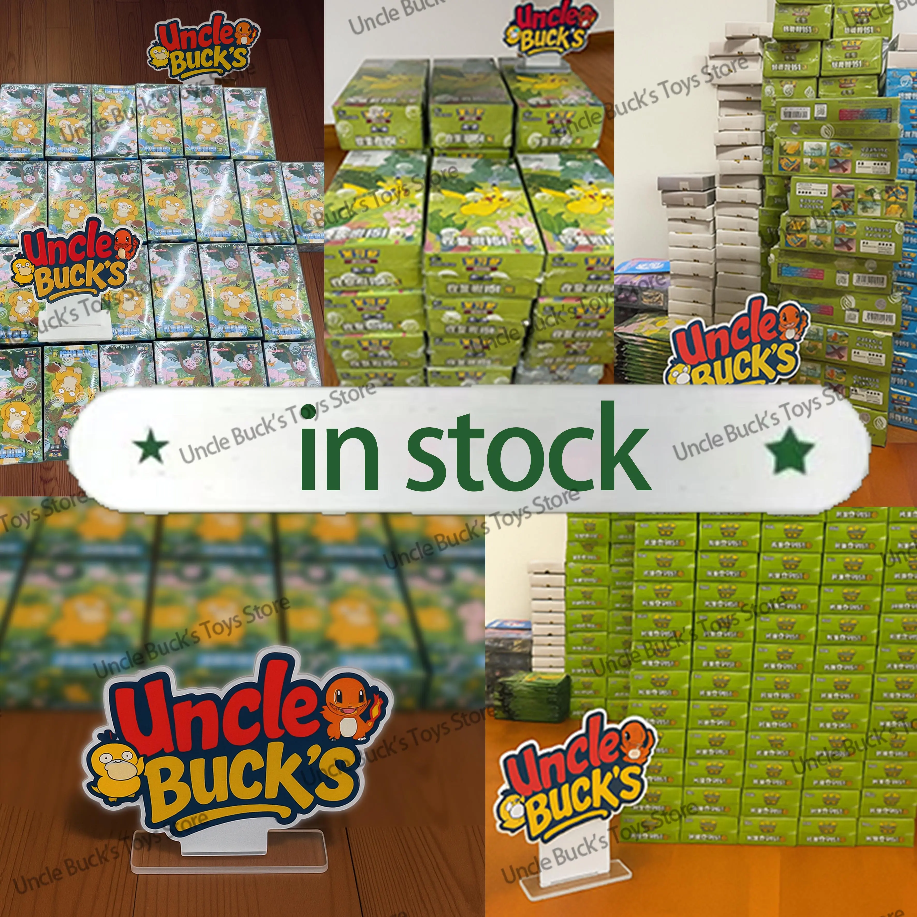 In Stock 100% Original Cards Tcg Collected 151 VOL 1Pokemon Cards Eevee PTCG booster box Chinesse Pikachu Ibrahimovic Child Gift