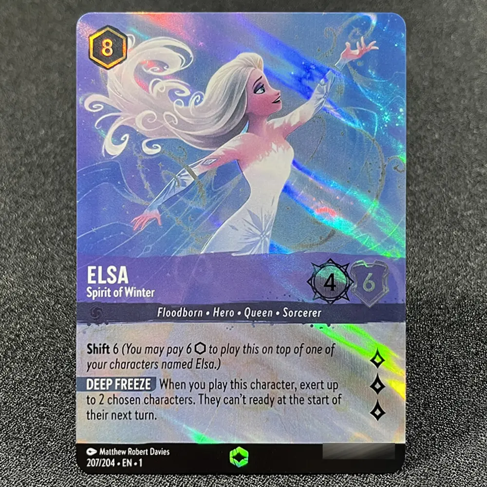 Lorcana Single Card the First Chapter Proxy Cards Enchanted Foil Cards Aurora Muai Hades Genie Simba Tinker Bell English