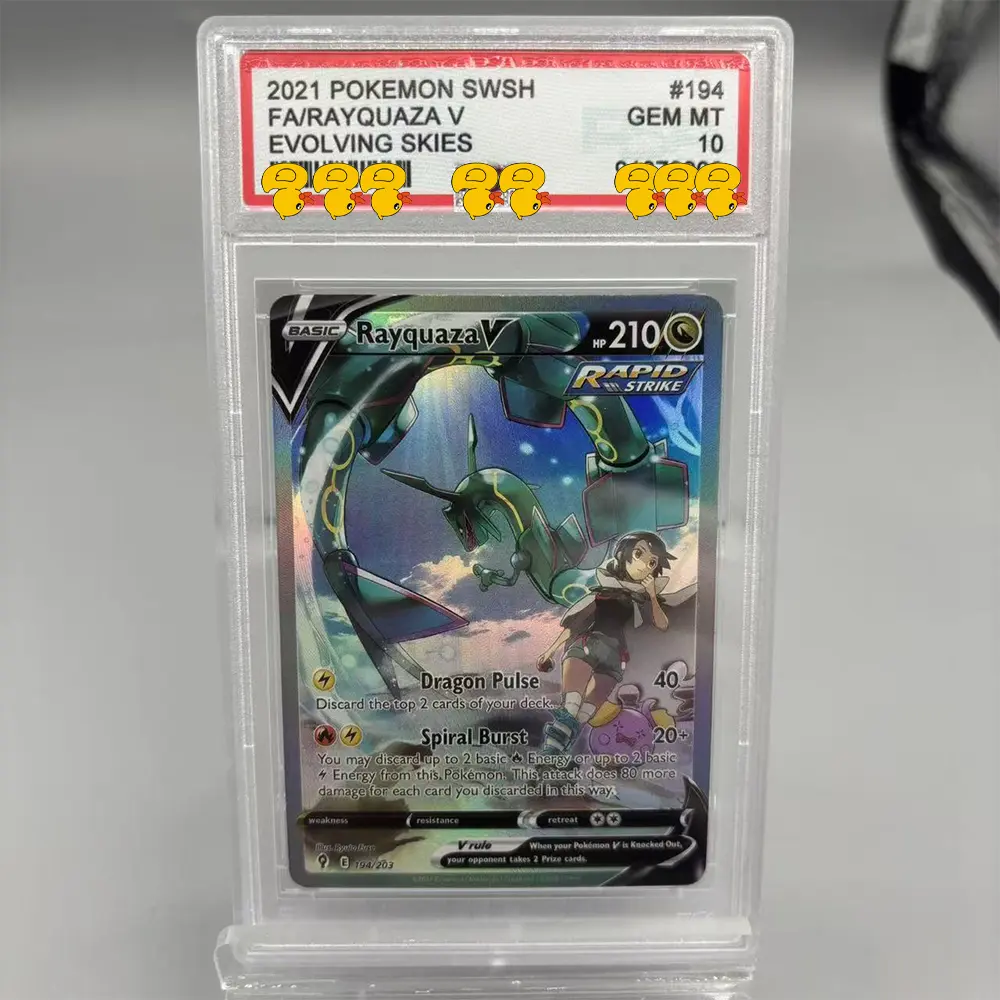 DIY PTCG Rating Card Collection Card SPECIAL ILLUSTRATION RARE ROCKET'S MEWTWO ex Copy 10Points Rating Card Game Gift