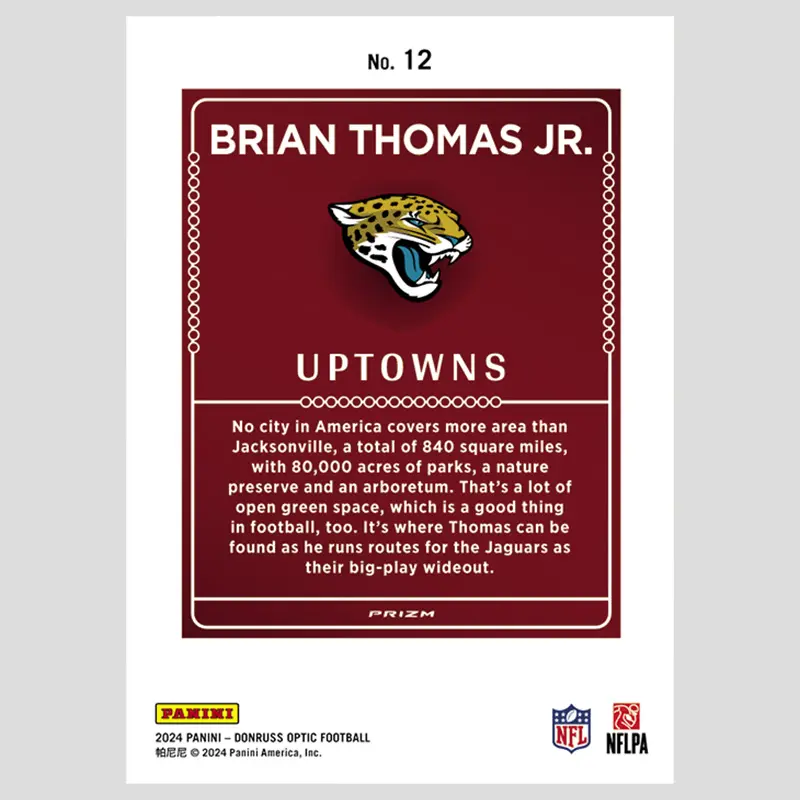 Panini Uptowns Gold Diy Homemade Justin Jefferson No Nix Josh Allen Jayden Daniels Nfl Rugby Star Trading Cards Gift Collection