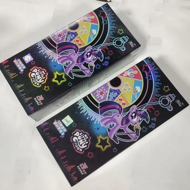 KAYOU Genuine My Little Pony Card Laser Ticket Stub Card Flashing Rock Band Peripheral Card Theme Game Collection Card Gift