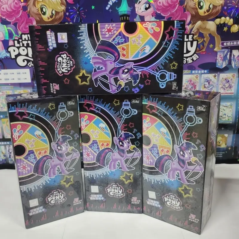 KAYOU Genuine My Little Pony Card Laser Ticket Stub Card Flashing Rock Band Peripheral Card Theme Game Collection Card Gift