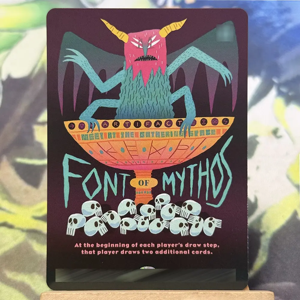 DIY Holo Cards Secret Lair Drop Exotic Orchard Winds of Abandon Yuna's Sending Staff Absorb into Time Flawless Tcg Customized