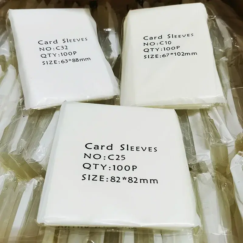 100pcs/set Various Sizes Transparent Card Sleeves Magic Card Game Tarot  Poker Cards Protector  Card Sleeves