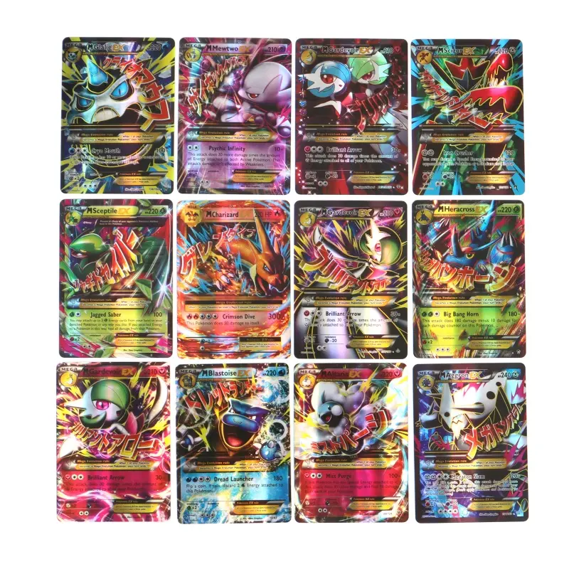 60/100Pcs Pokemon Shining Cards English Version MEGA GX Vmax TAG EX Proxy Collection Cards Toys Children Gift