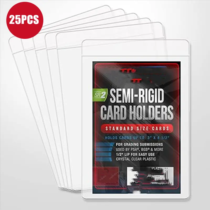 Semi Rigid Card Holder, Trading Card Sleeves for PSA BGS CGC SGC Grading Submissions, Plastic Card Case