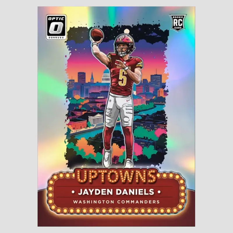 Panini Diy Homemade 2024 Uptown Rugby Star Josh Allen Patrick Mahomes II Bo Nix Jayden Daniels Trading Cards Gift Collection