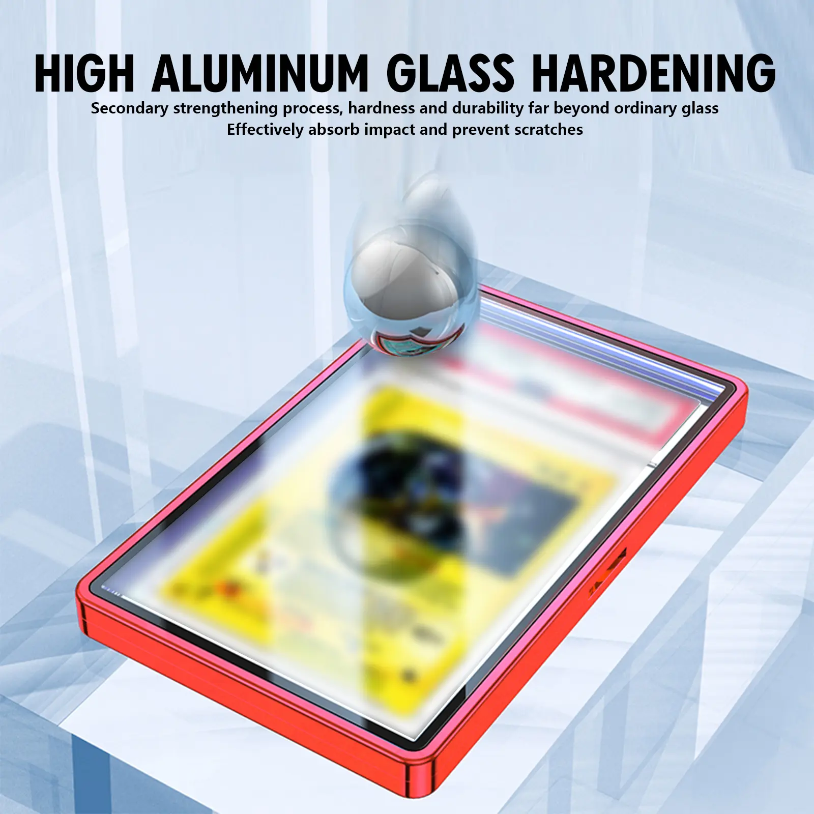 Aluminum Alloy Graded Cards Protector Case For PSA/CGC Slab, UV & Scratch Resistant Trading Card Magnetic Display Holder Box