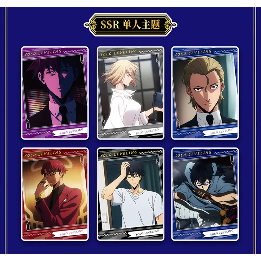 Original Eaki Solo Leveling Polaroid Collection Cards Fantasy Battle Anime Comics Characters MR UR SSR Cards Birthday Party Gift