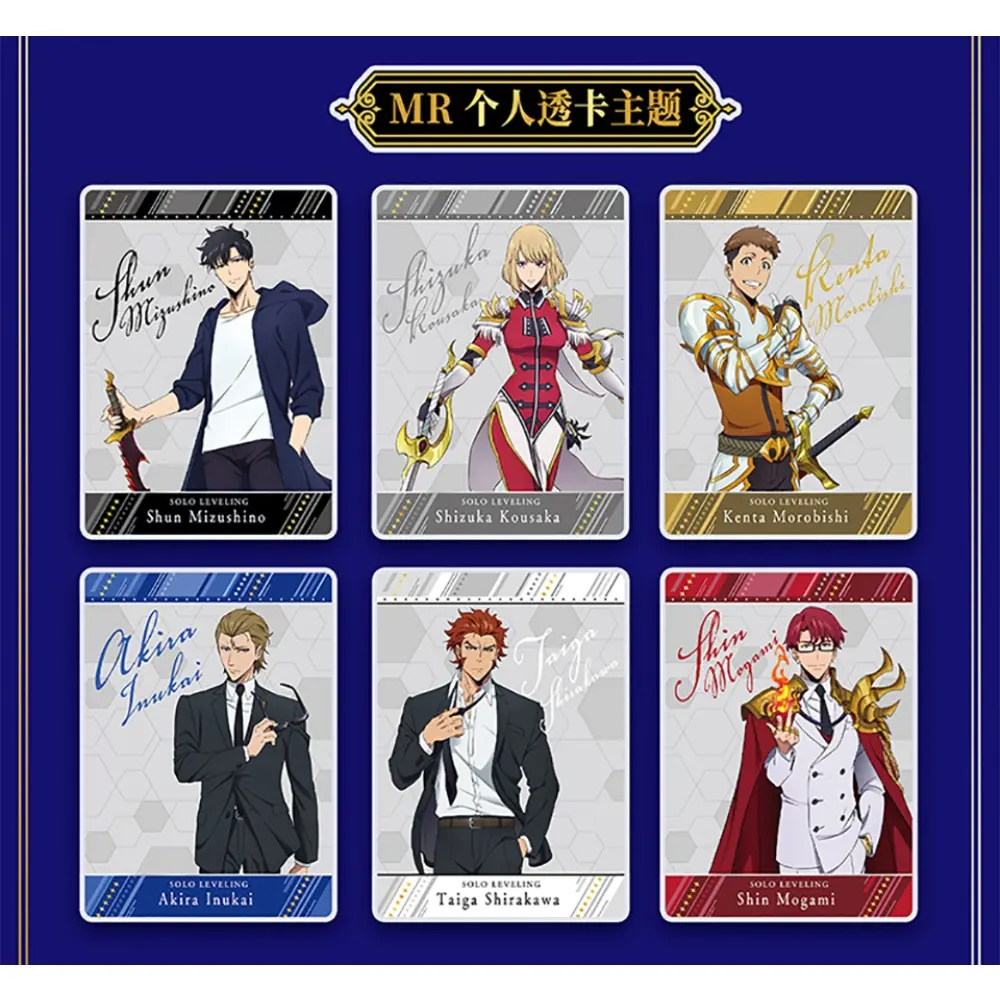 Original Eaki Solo Leveling Polaroid Collection Cards Fantasy Battle Anime Comics Characters MR UR SSR Cards Birthday Party Gift