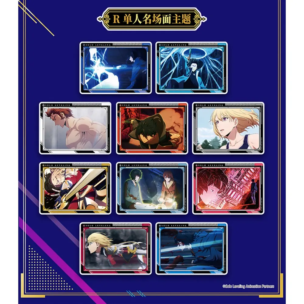 Original Eaki Solo Leveling Polaroid Collection Cards Fantasy Battle Anime Comics Characters MR UR SSR Cards Birthday Party Gift