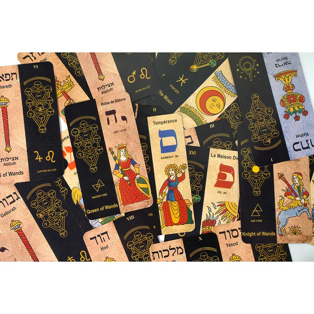 Kabbalistic Tarot Deck 5781 by Eugene Vinitiski Mystical Kabbalah Inspired Oracle Cards Divination and Spiritual Insight Deck