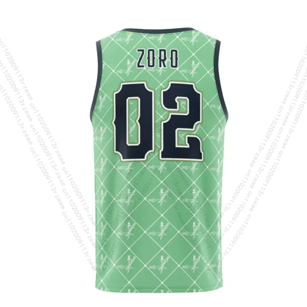 Straw Hats Zoro One Piece Anime Tank Top Men's Cosplay Luffy Y2K Print Gym Tshirt Casual Breathable Sports Kid Basketball Vest
