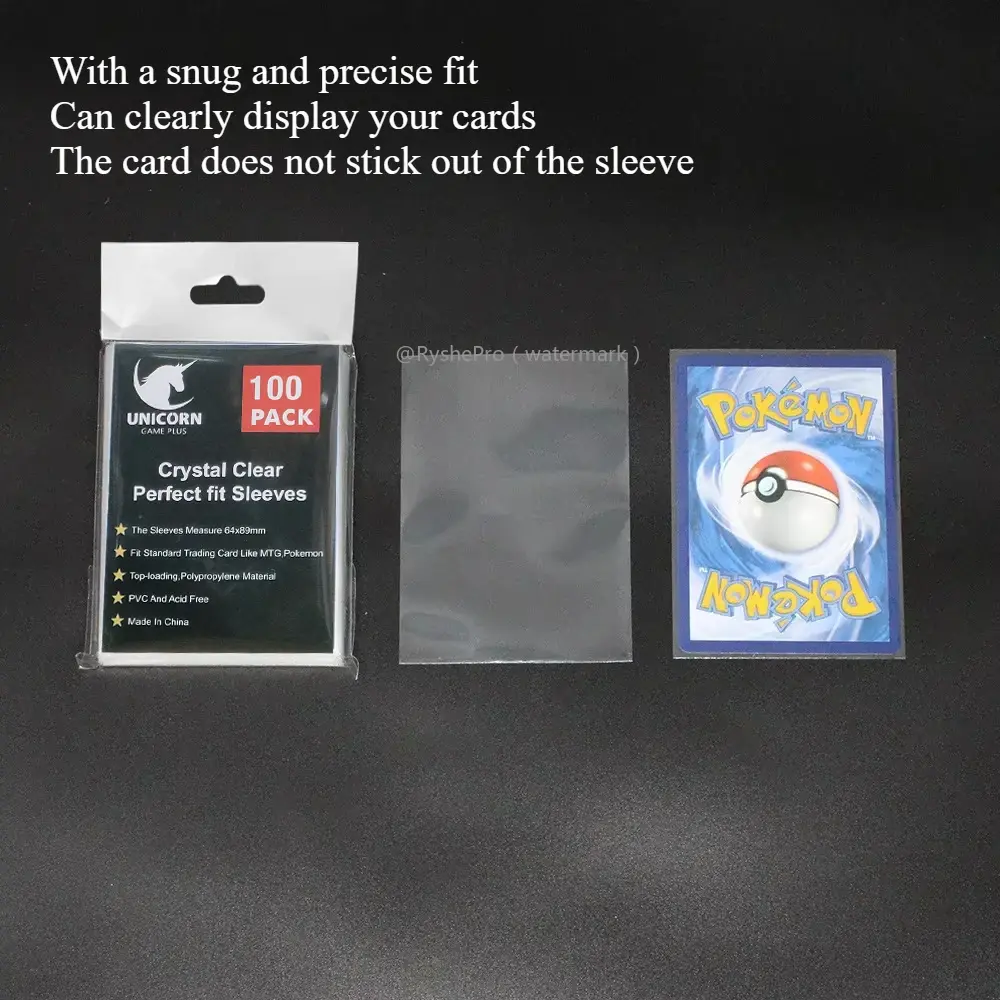 Standard Size Clear Card Sleeve Premium Card Sleeves Fits Inner Card Sleeves Perfect for Double-sleeving and Compatible with MTG