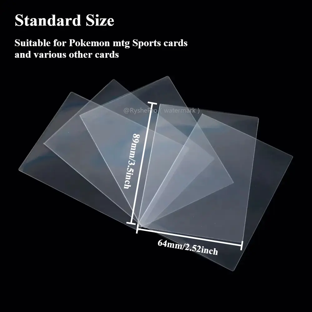 Standard Size Clear Card Sleeve Premium Card Sleeves Fits Inner Card Sleeves Perfect for Double-sleeving and Compatible with MTG