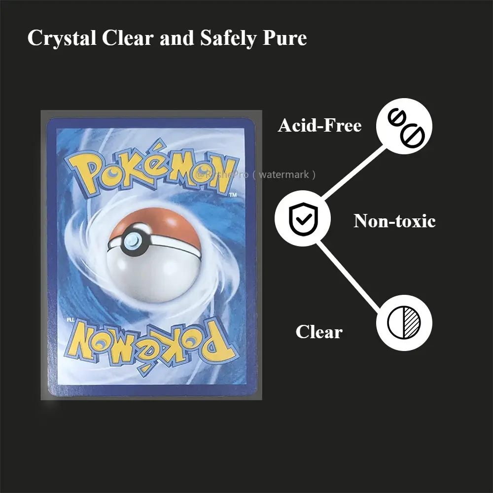Standard Size Clear Card Sleeve Premium Card Sleeves Fits Inner Card Sleeves Perfect for Double-sleeving and Compatible with MTG