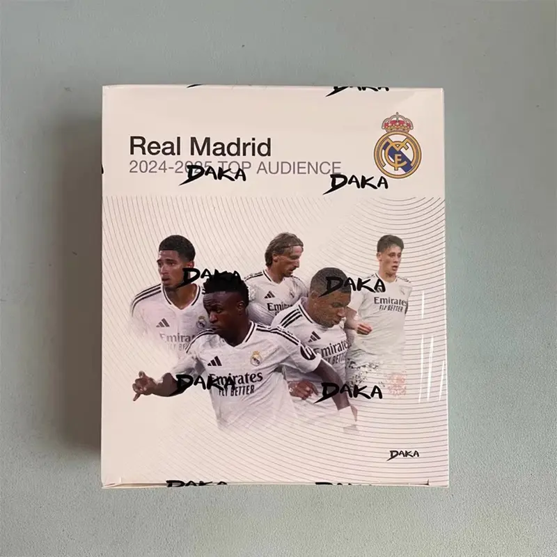 Daka 2024-25 Fc Barcelona Real Madrid Yamal Gavi Pedri Mbappe Vinicius Modric Official Football Star Trading Cards Box Gift