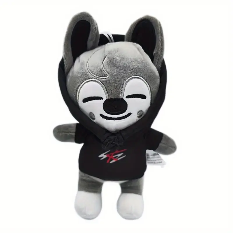 Skzoo Plush Toys 20cm Stray Kids Plush Wolf Chan Cartoon Stuffed Animal Plushies Doll Cute Companion for Kids Adults Fans Gift