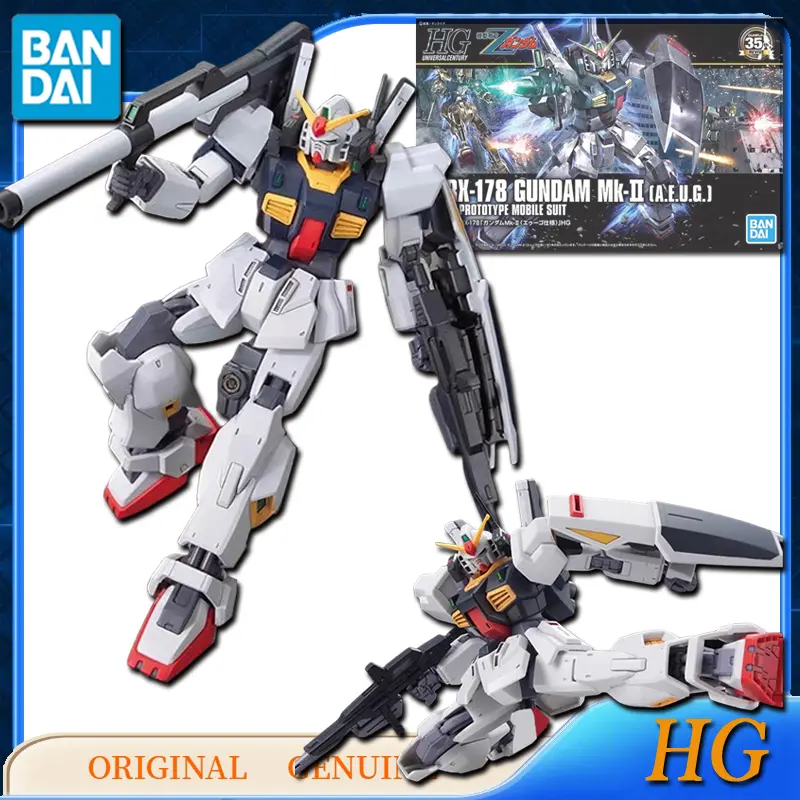 Bandai Original HG RX-178 GUNDAM Mk-II (A.E.U.G.)/(TITANS) Anime Action Figures Toys for Kids Gift Assembly Model Ornaments