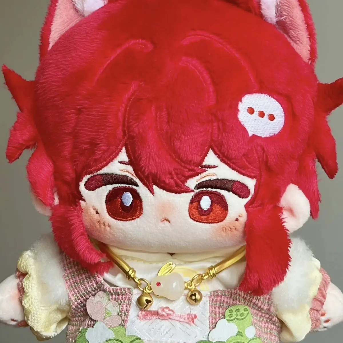 20cm Cotton Dress-up Doll COS Genshin Impact Diluc Cartoon Stuffed Plush Toys Children's Fans Adults Cute DIY Collectible Gifts