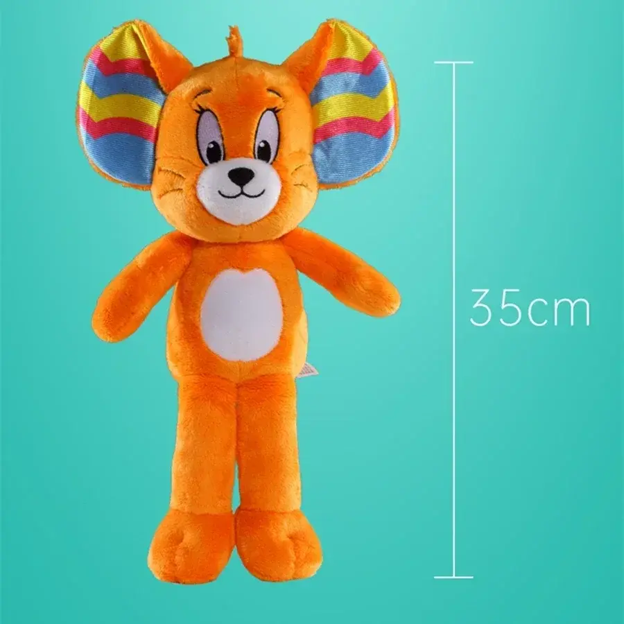 Colorful & Cute Tom and Jerry Plush - 35cm Purple Tom Orange Jerry Birthday Gift for Kids