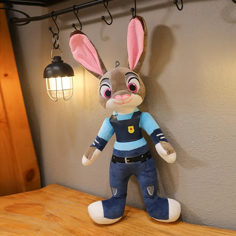Disney Animal Plush Toy Crazy Zootopia Doll Fox Nick Rabbit Judy Doll Trendy Ragdoll Children's Toy Birthday Gift