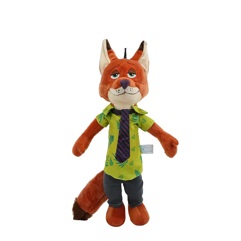 Disney Animal Plush Toy Crazy Zootopia Doll Fox Nick Rabbit Judy Doll Trendy Ragdoll Children's Toy Birthday Gift