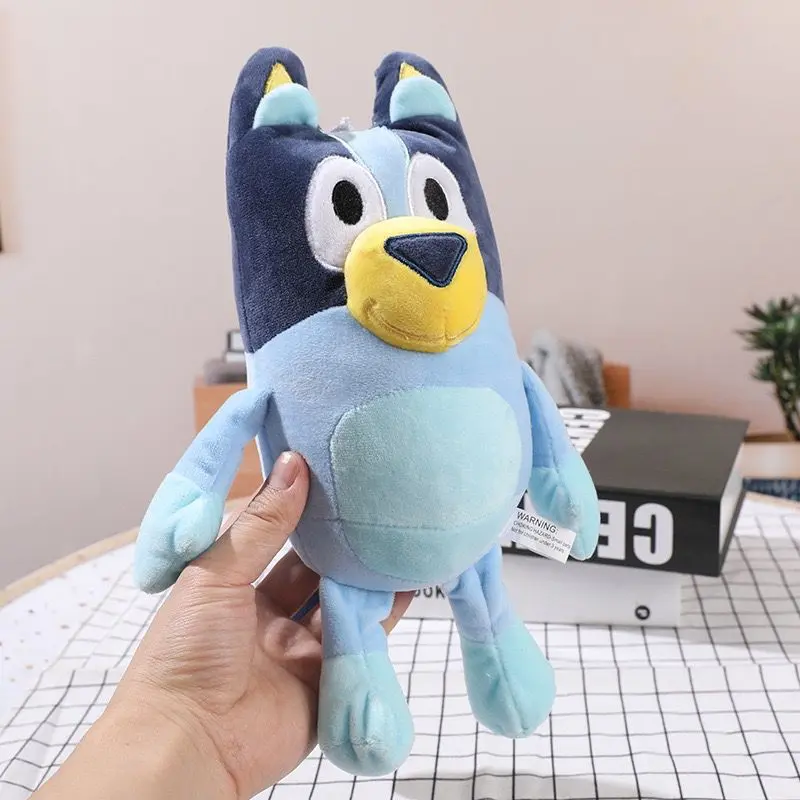 Bluey Plush Toys 40cm Soft Stuffed Dolls Anime Figure A Happy Family Decorations Cartoon Throw Pillows Children's Birthday Gifts