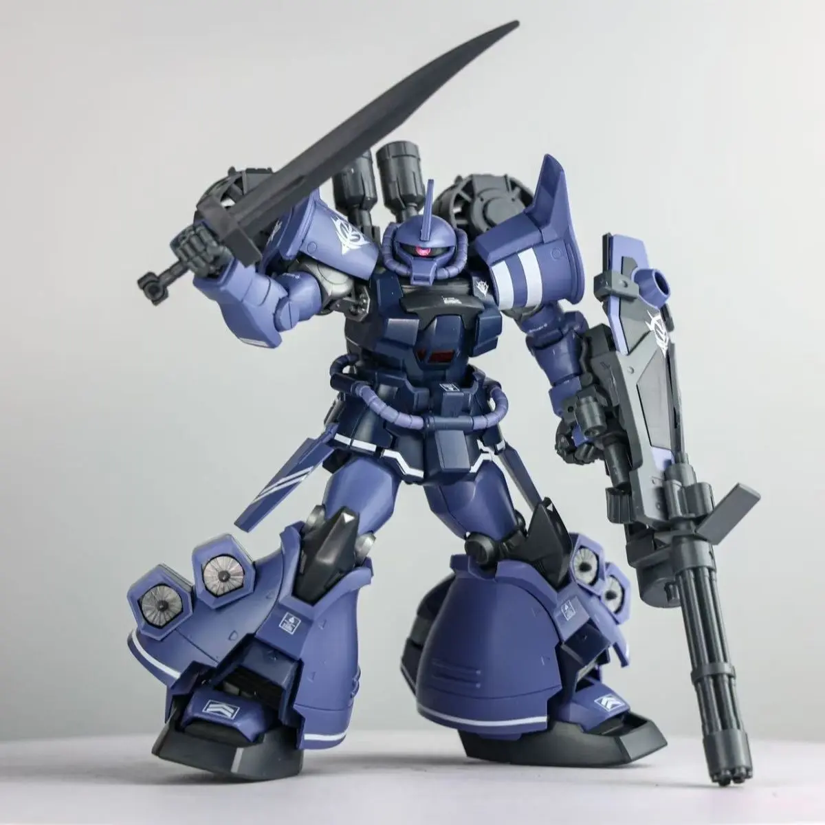STAR HG 1/144 MS-07B-3 Gouf Custom B3 Assembly Model Kit With Fly Bag Blue Color Action Figure Plastic Model robot toys
