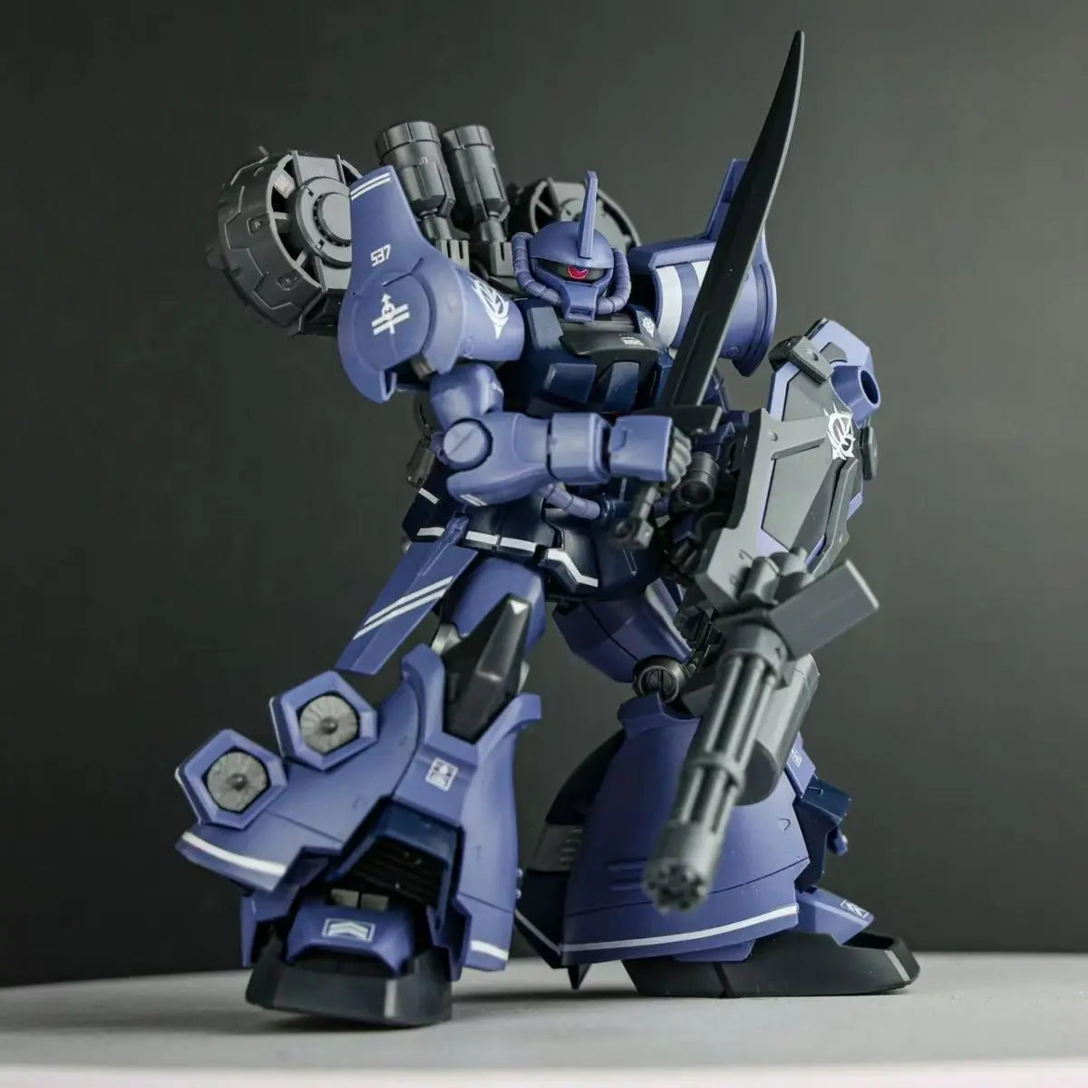 STAR HG 1/144 MS-07B-3 Gouf Custom B3 Assembly Model Kit With Fly Bag Blue Color Action Figure Plastic Model robot toys