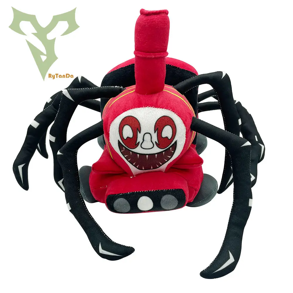 25cm Choo-Choo Charles Plush Toy Horror Game Cartoon Anime Stuffed Doll Soft Train Plushie Birthday Gift for Kids Boys Girl