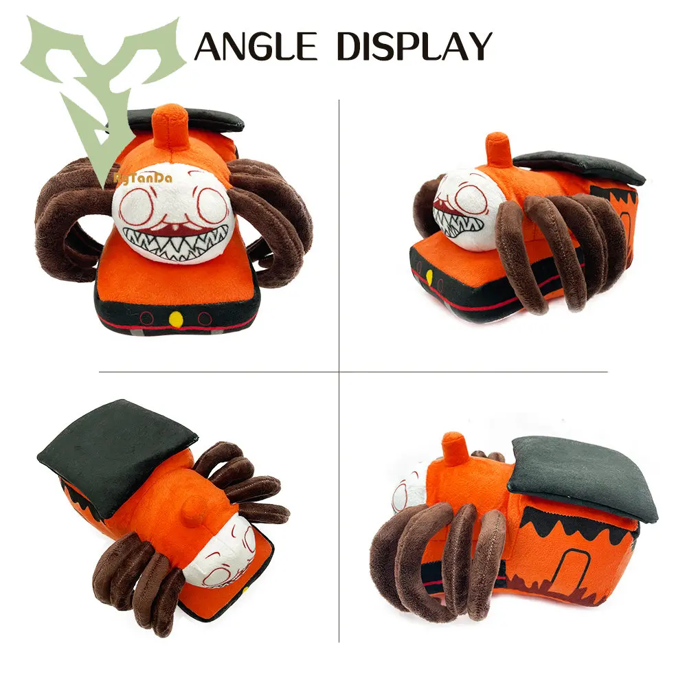 25cm Choo-Choo Charles Plush Toy Horror Game Cartoon Anime Stuffed Doll Soft Train Plushie Birthday Gift for Kids Boys Girl