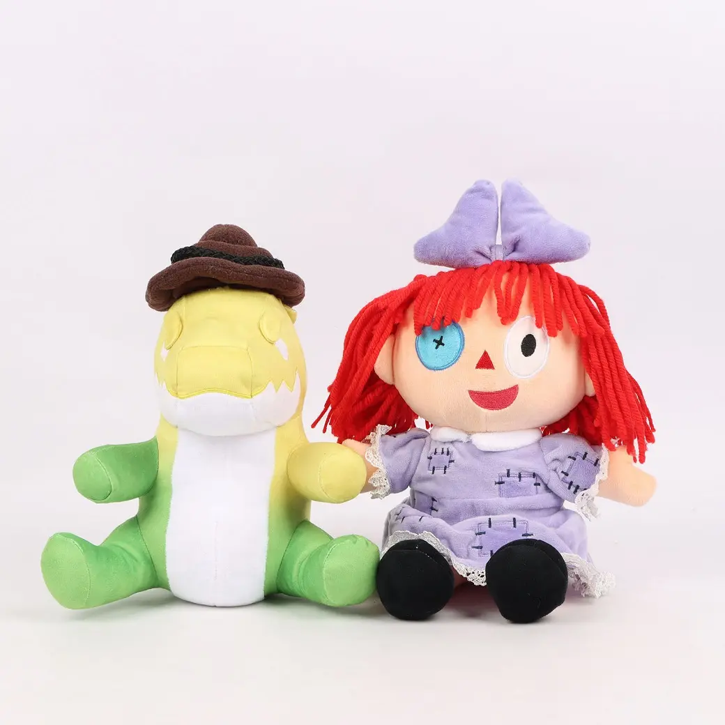 The Amazing Digital Circus Plush Pomni and Jax Plushie Doll Toys Cute Stuffed Animal Birthday for Kids Children Christmas