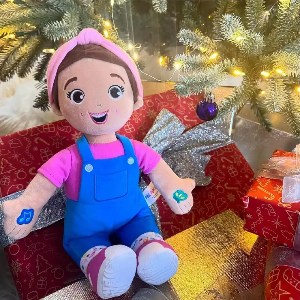 30cm Ms Rachel Speak&Sing Plush Doll Cute Interactive Toy Soft Stuffed Music Toy Cartoon Style Boys Girls Rag Doll Birthday Gift