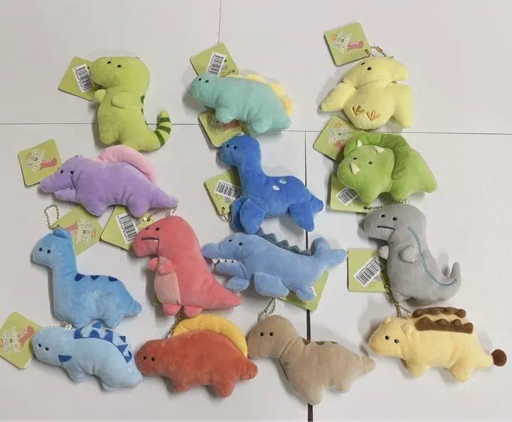 Yell World Round eyed Dinosaur Park Petit Mascot BC 25 types cute kawaii 6cm T-rex Triceratop Pterosaur Stegosaurus stuffed toys