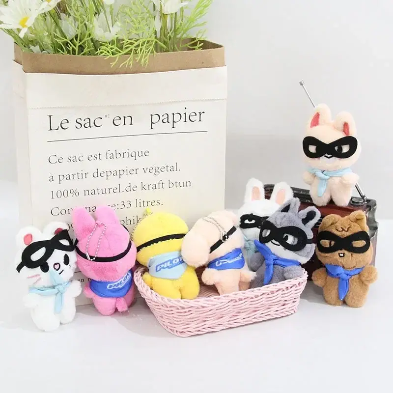 Kpop Cartoon Stuffed Animal Plushies Stay Plush Doll Toys StrayKids JYP Adults Fans Leeknow Hyunjin Keychain Pendant Gift