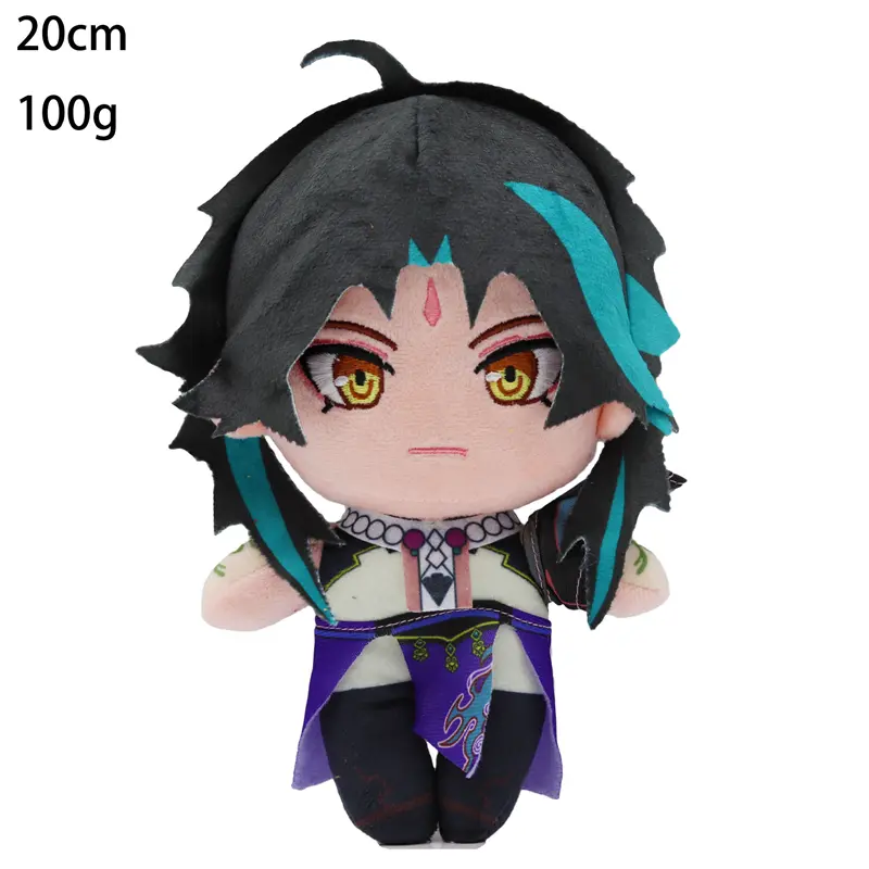 Genshin Impact Game Plush Toy Zhongli Walnut Ganyu Dilucoli Doll Cute Plush Rag Doll Christmas Birthday Gift for Children