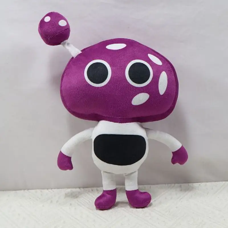 Purple Mushroom Plush Doll PP Cotton GoBanTru Class Purple Mushroom Plush Student Doll Cartoon Anime Movie Game Toy Plush Doll