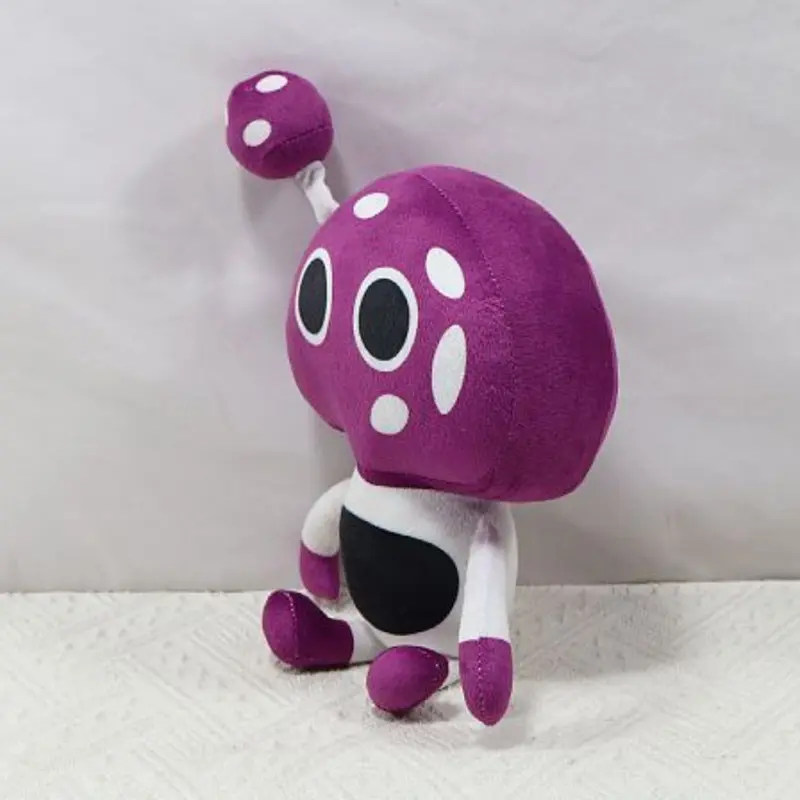 Purple Mushroom Plush Doll PP Cotton GoBanTru Class Purple Mushroom Plush Student Doll Cartoon Anime Movie Game Toy Plush Doll