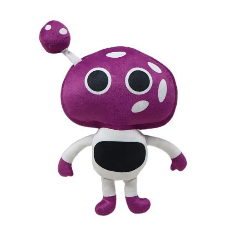 Purple Mushroom Plush Doll PP Cotton GoBanTru Class Purple Mushroom Plush Student Doll Cartoon Anime Movie Game Toy Plush Doll