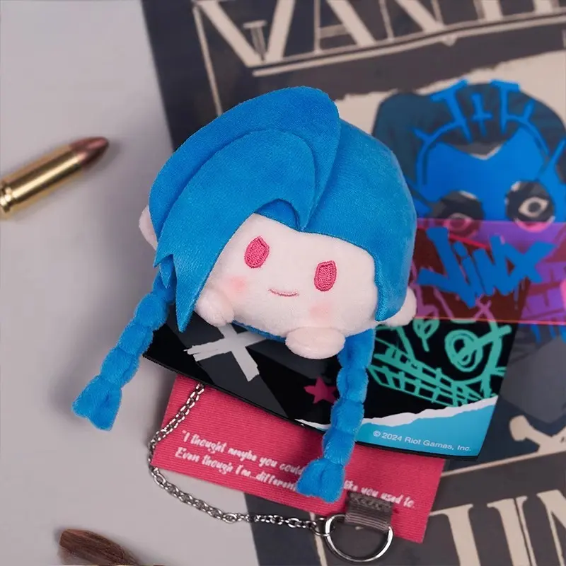 New 13cm Original JInx Plush Toys Legends Plush Game Peripheral Plushie Short Stuffed Badge Doll Randomly Birthday Gifts Custom