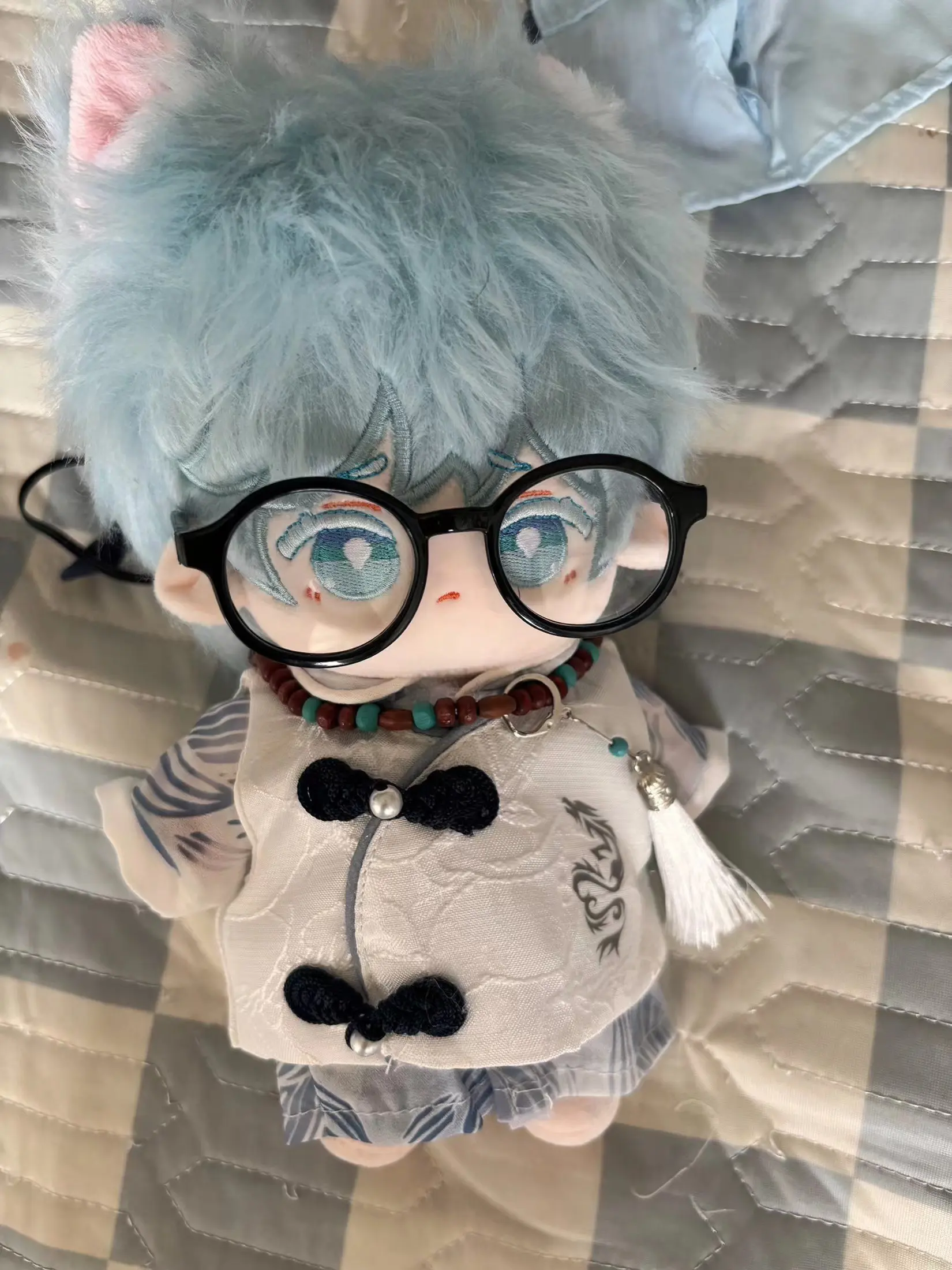 Chong Yun 20cm Cotton Dress-up Doll COS Genshin Impact Cartoon Stuffed Plush Toys Children's Fans Adults Cute Collectible Gifts