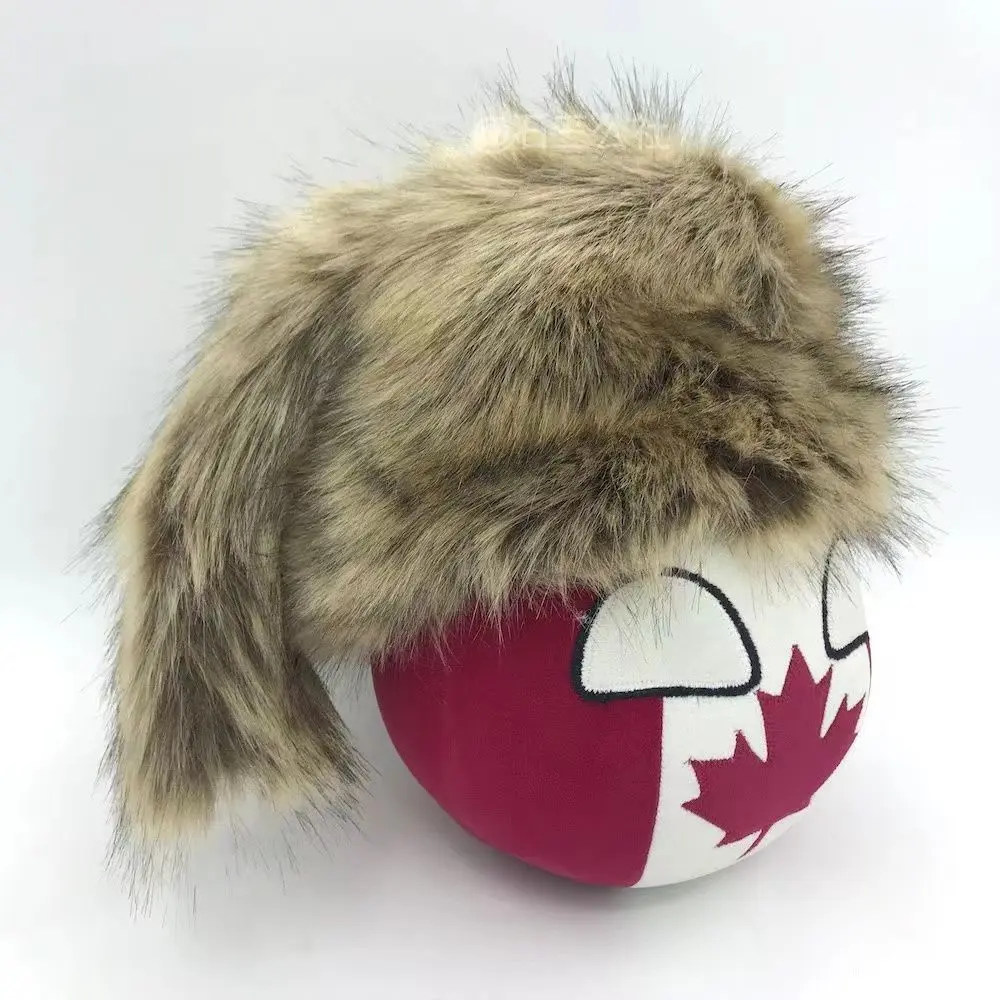 20CM Canada Ball and raccoon hat countryballs plushies Cosplay Handmade customized gifts