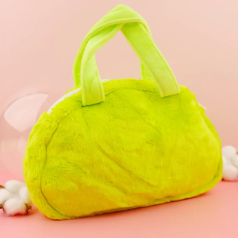 Kawaii Disney Stuffed Makeup Bag Mike Wazowski Toys Handback For Woman Green Cute Plush Cosmetic Portable Storage Bag For Girls