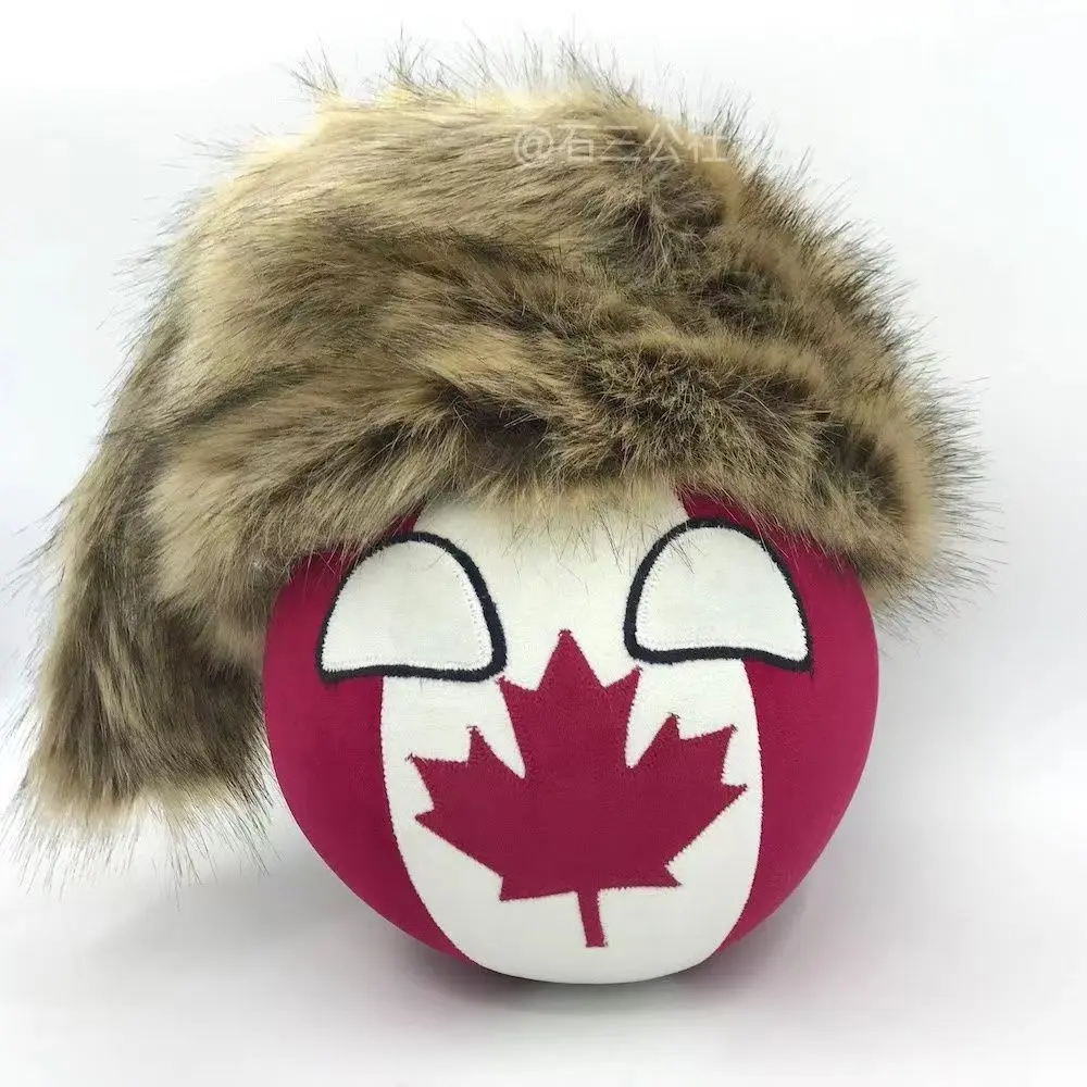 20CM Canada Ball and raccoon hat countryballs plushies Cosplay Handmade customized gifts