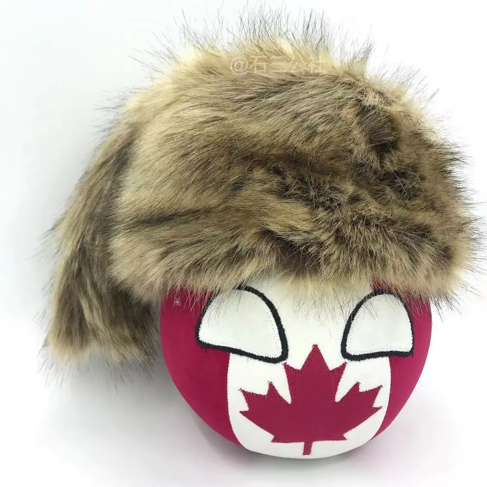 20CM Canada Ball and raccoon hat countryballs plushies Cosplay Handmade customized gifts